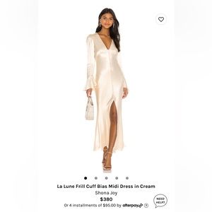 Shona Joy, La Lune midi in cream. Size 6